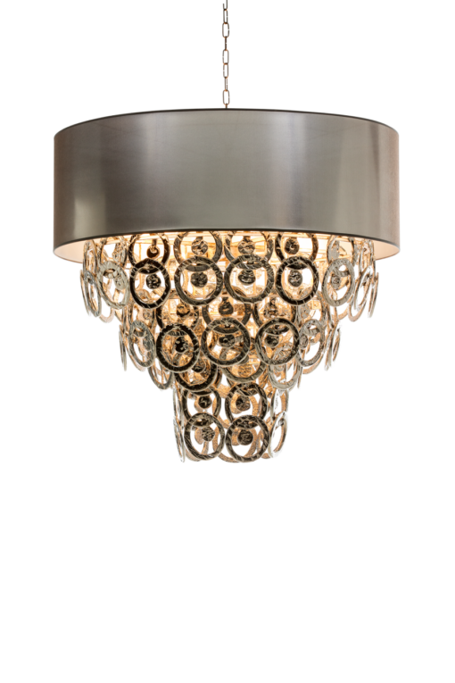 Lumiere - Hanglamp rings medium glasschakels