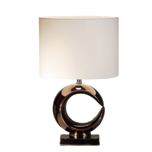Stout verlichting - Luna Tafellamp Ø 27 cm rose bronze glans