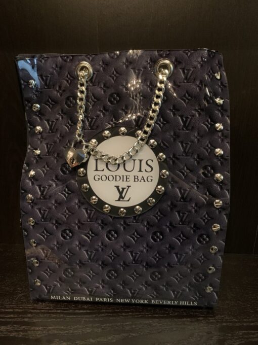 Ad van Hassel - Candy Art Toffee Louis Vuitton Black Leather Sculpture - Afbeelding 4