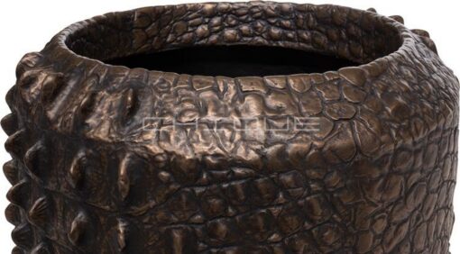 CHIQUE Concept - Croco Vaas Brons - Afbeelding 3