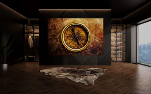 Achtegrond-Kompas-Artwork-kunstwerk-plexiglass