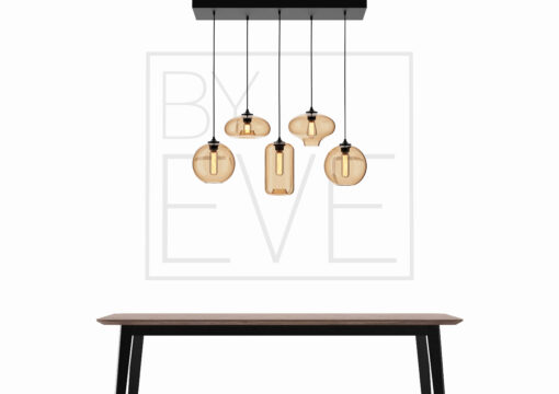 By Eve - Hanglamp 5 bulbs B Champagne