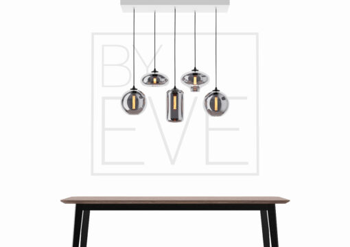 By Eve - Hanglamp 5 bulbs B Metallic Smoke