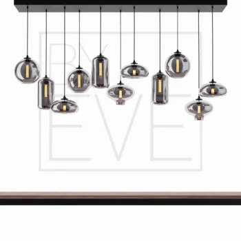 by eve hanglamp 11 bulbs a metallic smoke