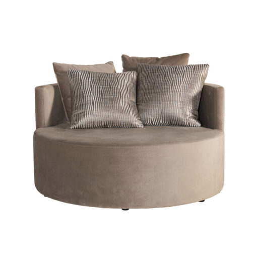 Daybed_Olivia - Keijser&Co - Ronde fauteuil - maatwerk - brown voor