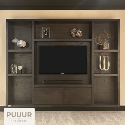 Puuur interiors - cinewall aan de muur eiken fineer op maat