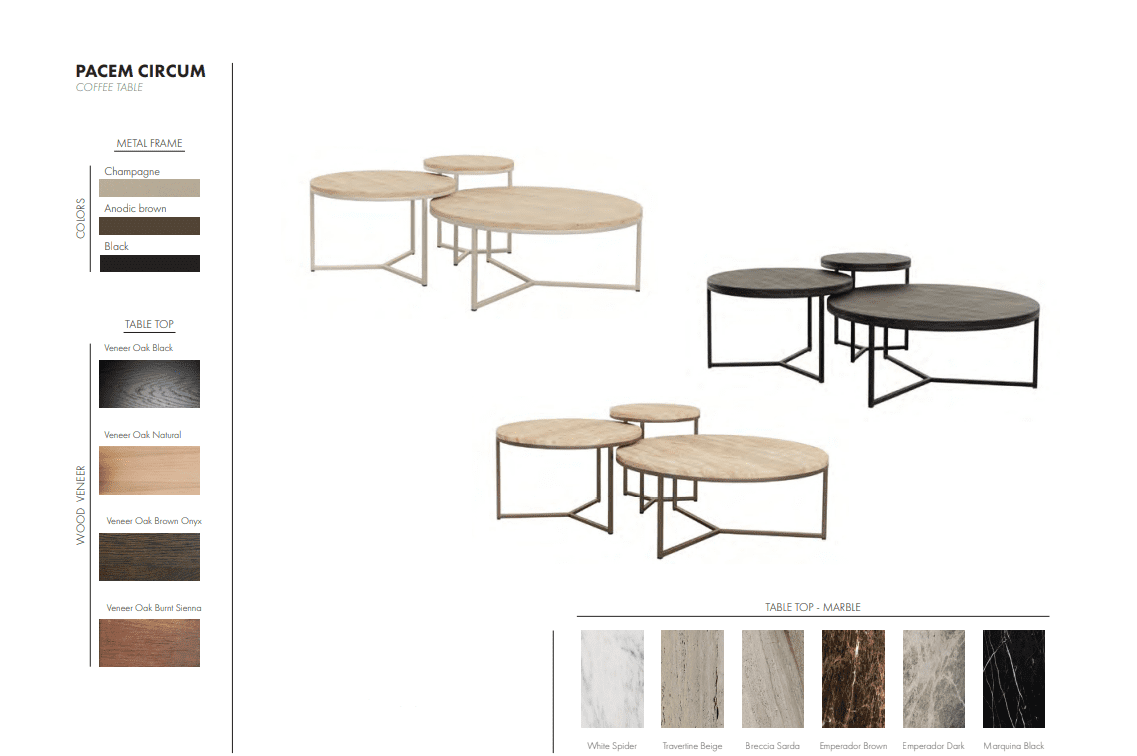 CHIQUE Concept - Salontafel set Vargas - Zelf samenstellen - Afbeelding 2