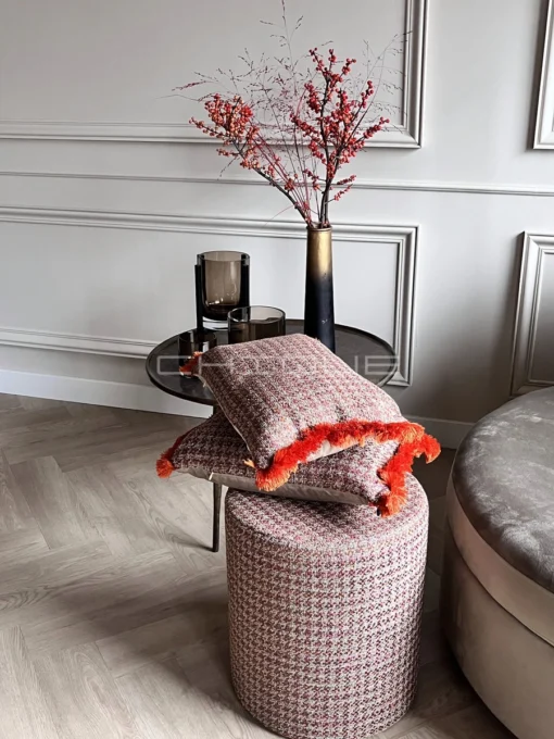 Studio LE - Luxe sierkussens + poef - orange
