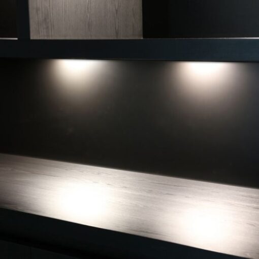 CHIQUE Concept - Vakkenkast Milano 3 deurs - 6 open vak - led verlichting