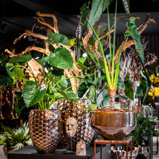 CHIQUE Concept – Honingraat pot goud - Small - Afbeelding 2