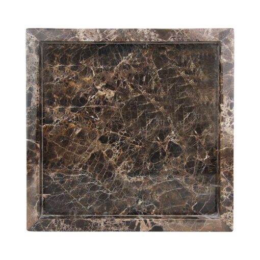 Mooisa - Marmer dienblad tray 30x30cm bruin - Afbeelding 2