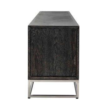 - TV-dressoir Blackbone silver 4-deuren 220 (Black rustic)