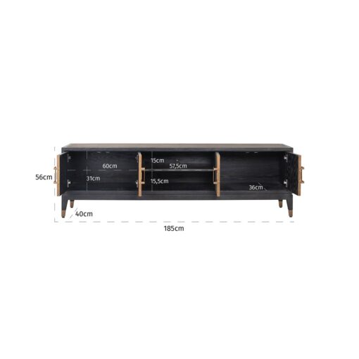 - TV-dressoir Bloomville 4-deuren (Gold)