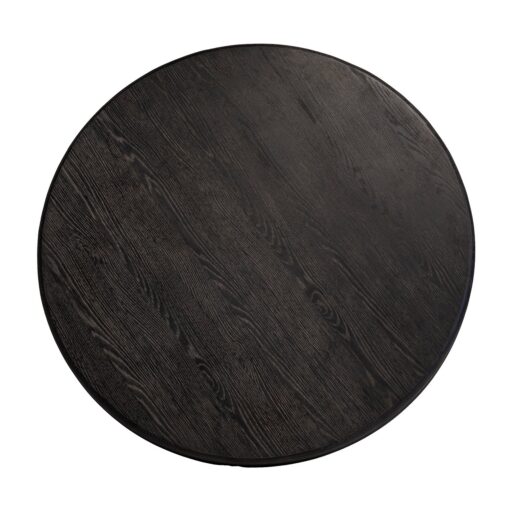 - Eettafel Macaron black rustic 130Ø