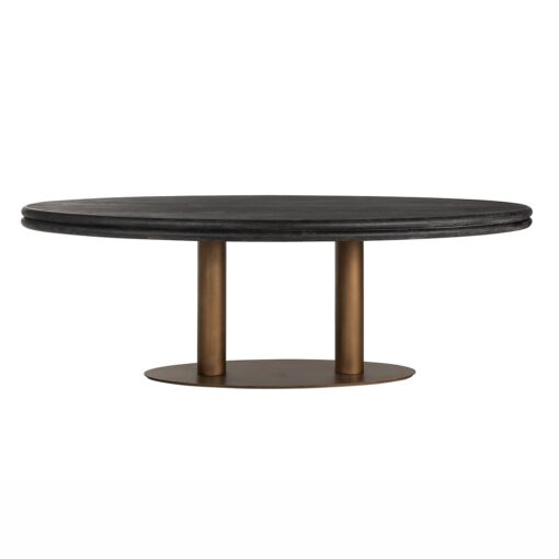 - Eettafel Macaron black rustic oval 235