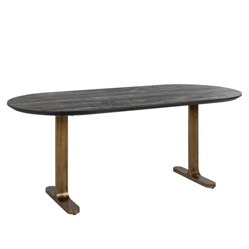 - Eettafel Revelin black/gold 235
