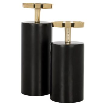 - Kandelaar Caya black/gold large