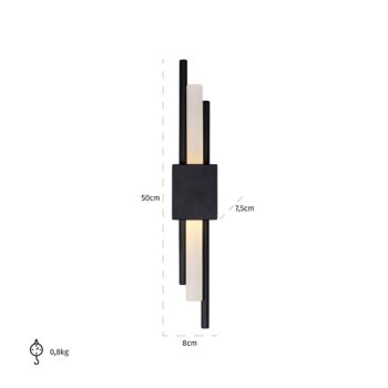 - Wandlamp Mylas zwart (Black)