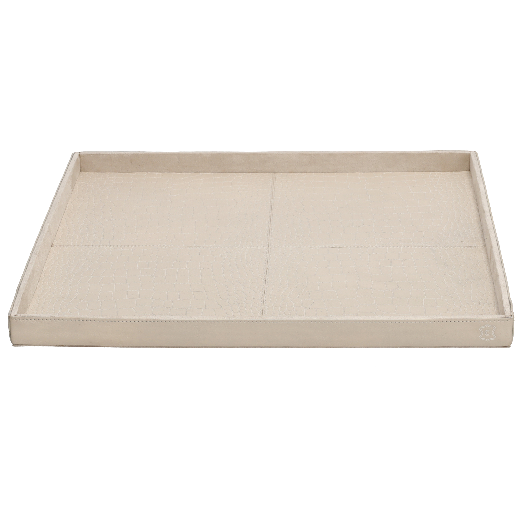 Chamada - Dienblad Leder Noa M Beige