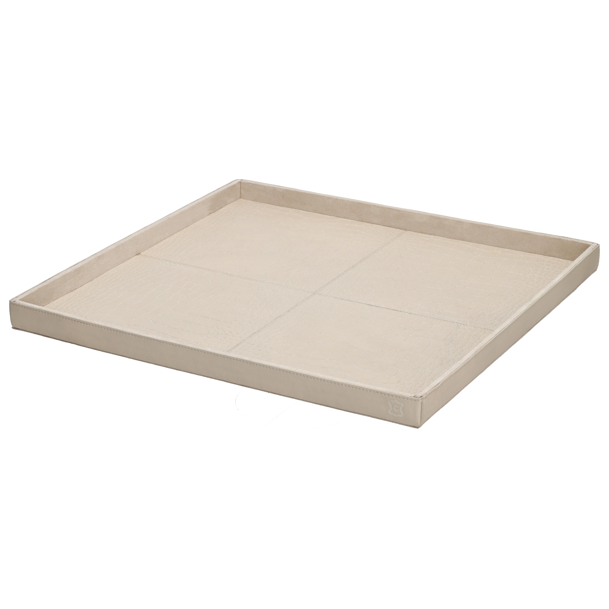 Chamada - Dienblad Leder Noa M Beige - Afbeelding 3