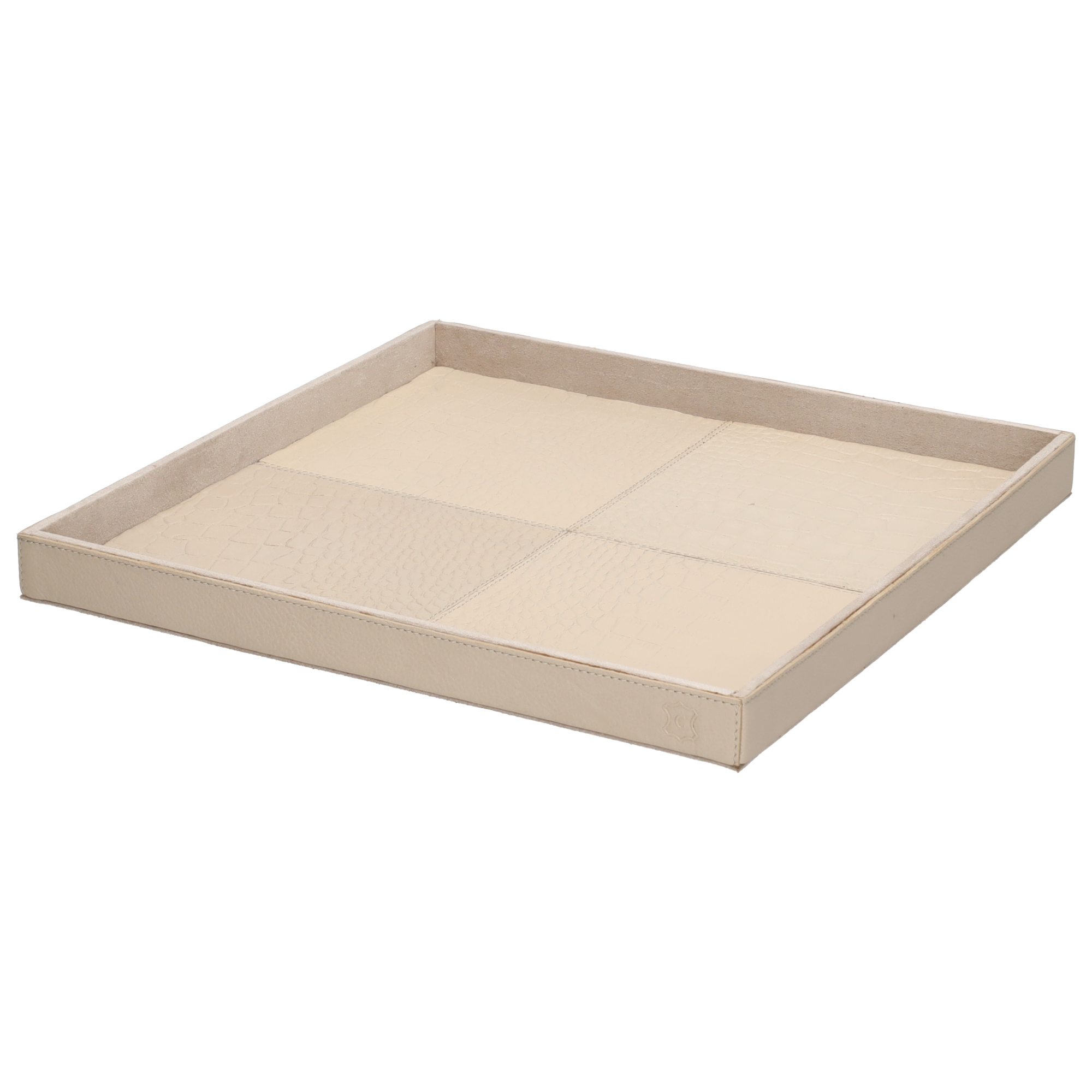 Chamada - Dienblad Leder Noa S Beige - Afbeelding 3
