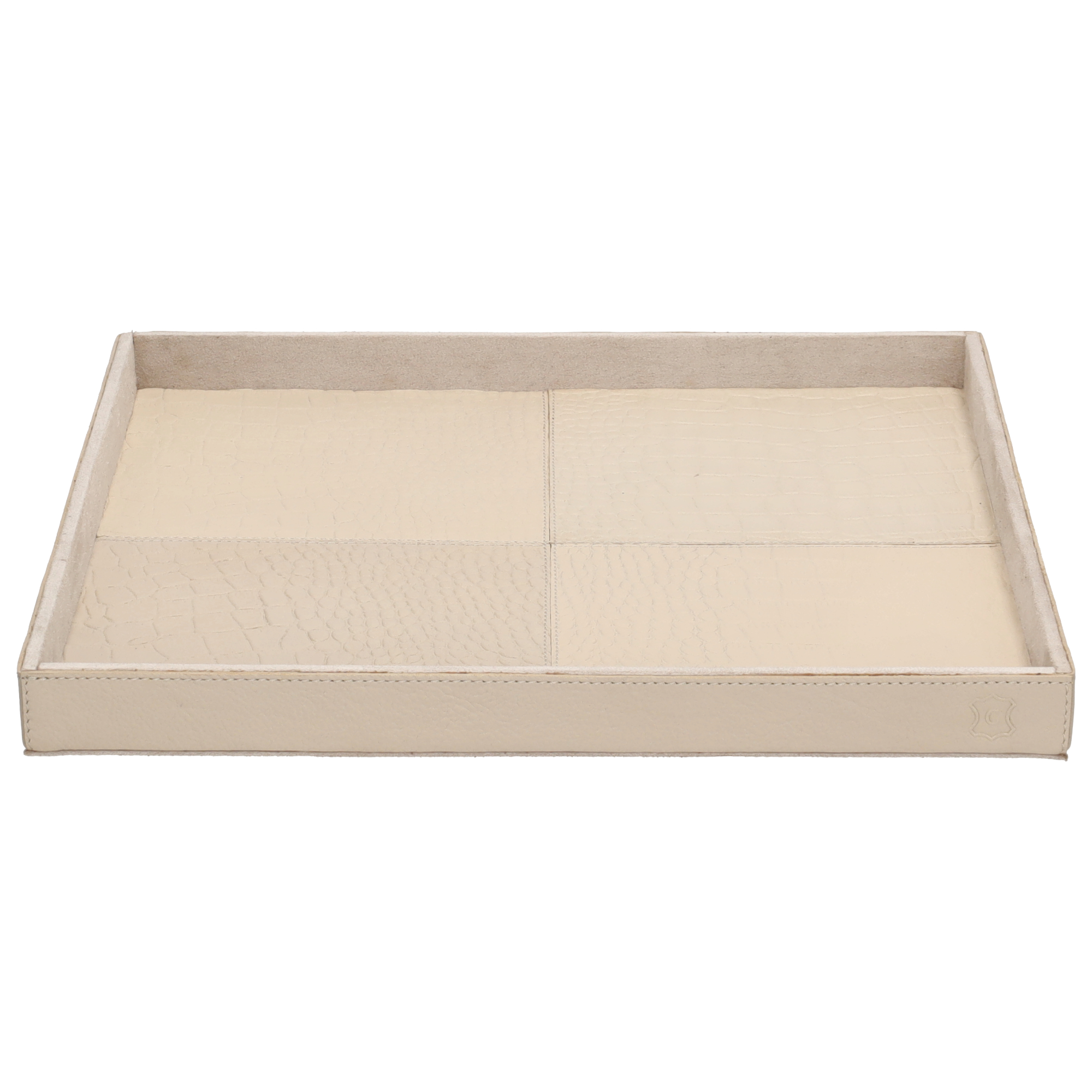 Chamada - Dienblad Leder Noa S Beige