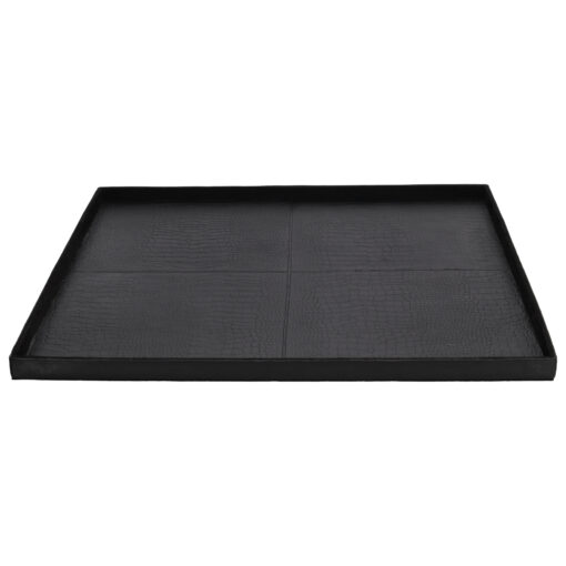 Chamada - Dienblad Leder Noa XL Zwart