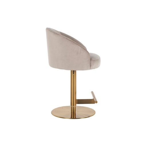 - Barstoel Zabi khaki velvet swivel