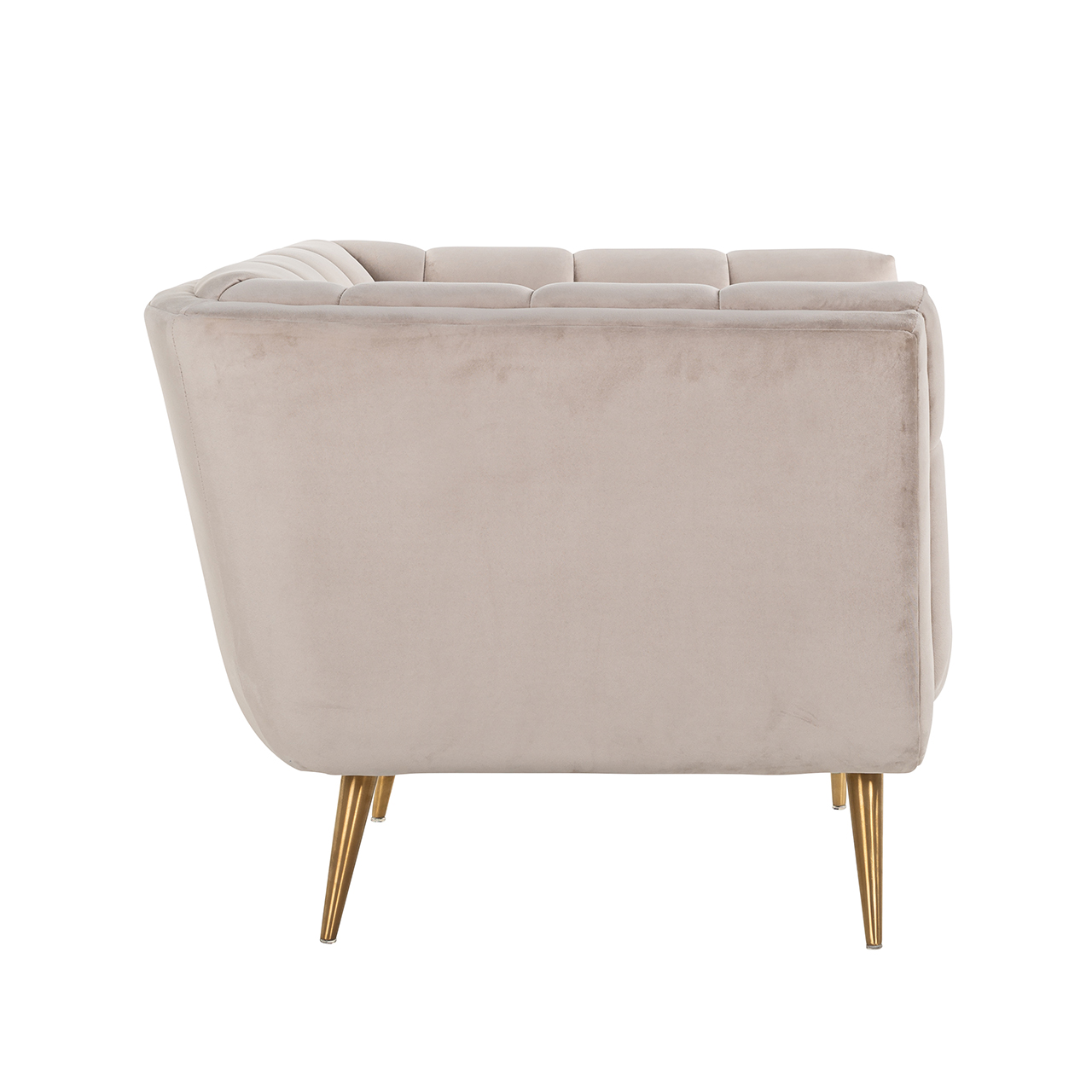 - Lounge stoel Huxley khaki velvet