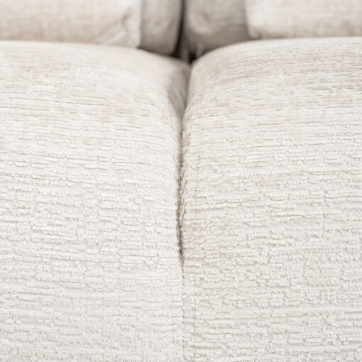 - Bank Lund cream fusion 3-seater + ottoman left
