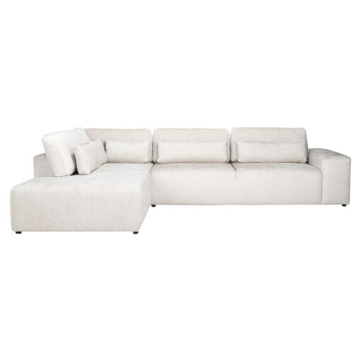 - Bank Lund cream fusion 3-seater + ottoman left