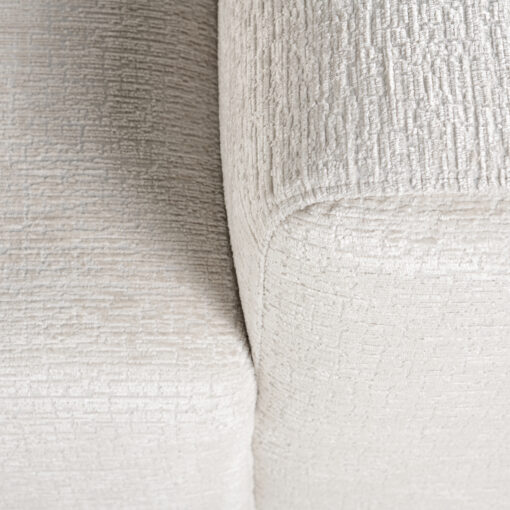 - Bank Lund cream fusion 3-seater + ottoman left