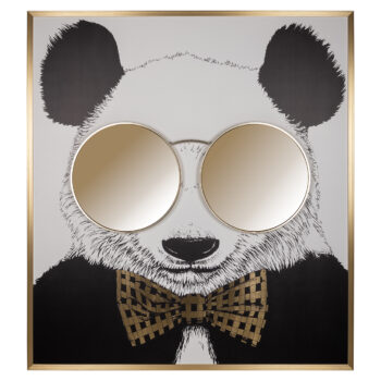 - Wall art Panda black/gold