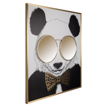 - Wall art Panda black/gold