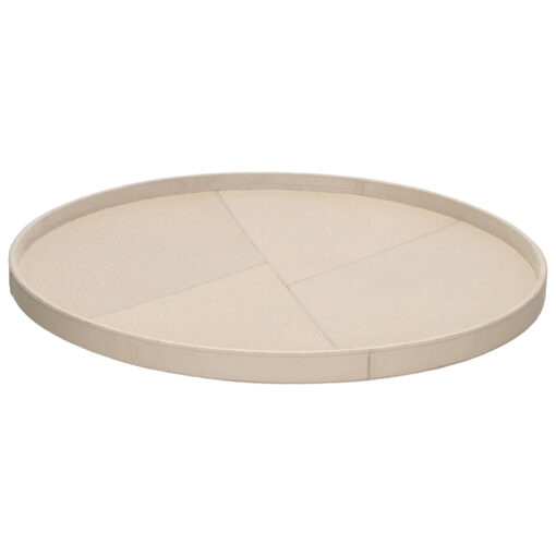 Chamada - Dienblad Leder Merel L Beige - Afbeelding 2
