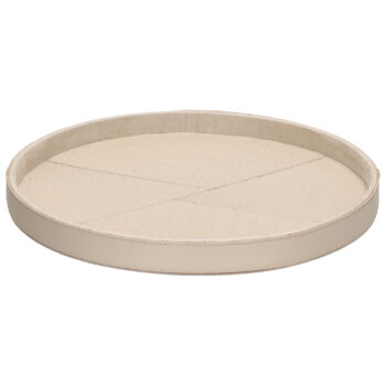 Chamada - Dienblad Leder Merel S Beige