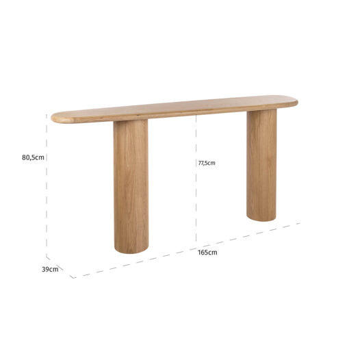 - Wandtafel Oakley (Natural oak)