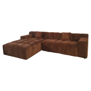 - Bank Cube lovely cinnamon 3-seater + lounge left