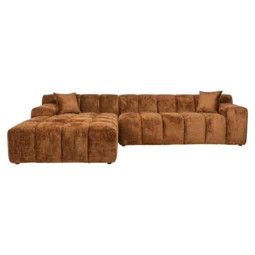 - Bank Cube lovely cinnamon 3-seater + lounge left