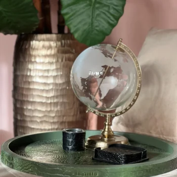 Cartello Home - Dienblad Croco Jungle rond