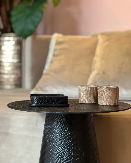 Cartello Home - Bijzettafel Zwart croco - Afbeelding 2