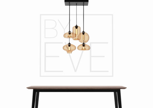 By Eve - Hanglamp 5 bulbs B Champagne Square