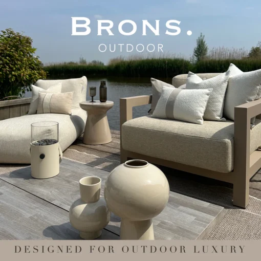 Brons Sierkussens -  Eglantine dark 45x45cm (Outdoor) - Afbeelding 2