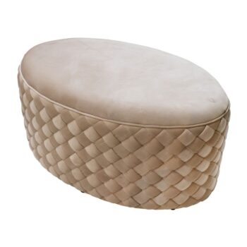 CHIQUE Concept - Gevlochten poef 90x57x45cm