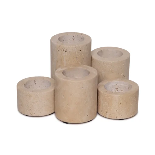 Mooisa - Travertine waxinelichthouder S Ø6x4cm - Afbeelding 2