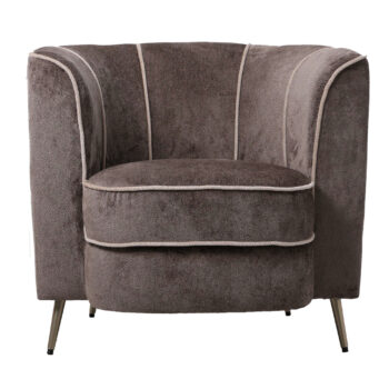 PTMD - John Grey fauteuil aphrodite 7 mocco beige stripes