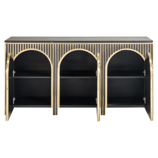 - Dressoir Les Arcs brushed gold