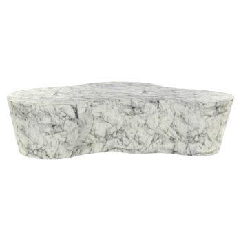 - Buiten salontafel Rockyard white marble look