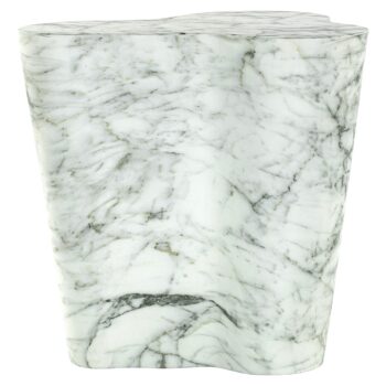 - Outdoor bijzettafel Rockyard white marble look