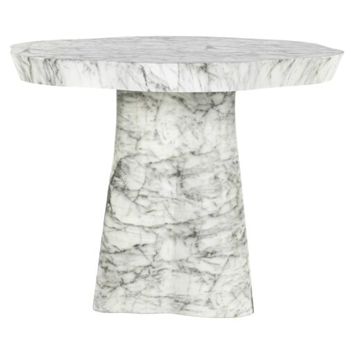 - Outdoor eettafel Rockyard white marble look 140Ø